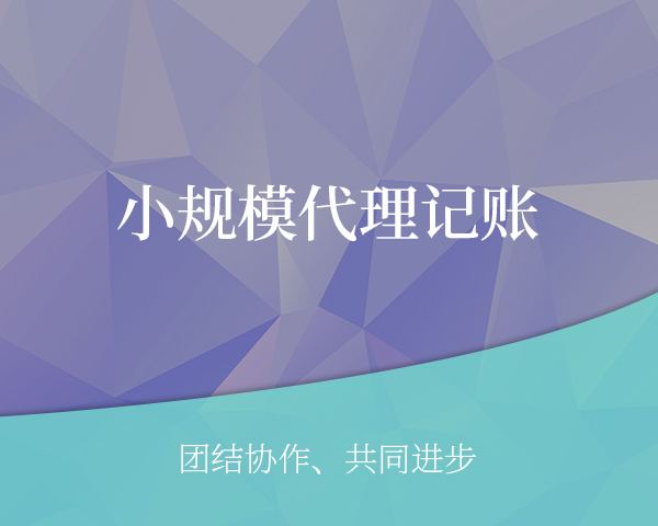 小規(guī)模代理記賬